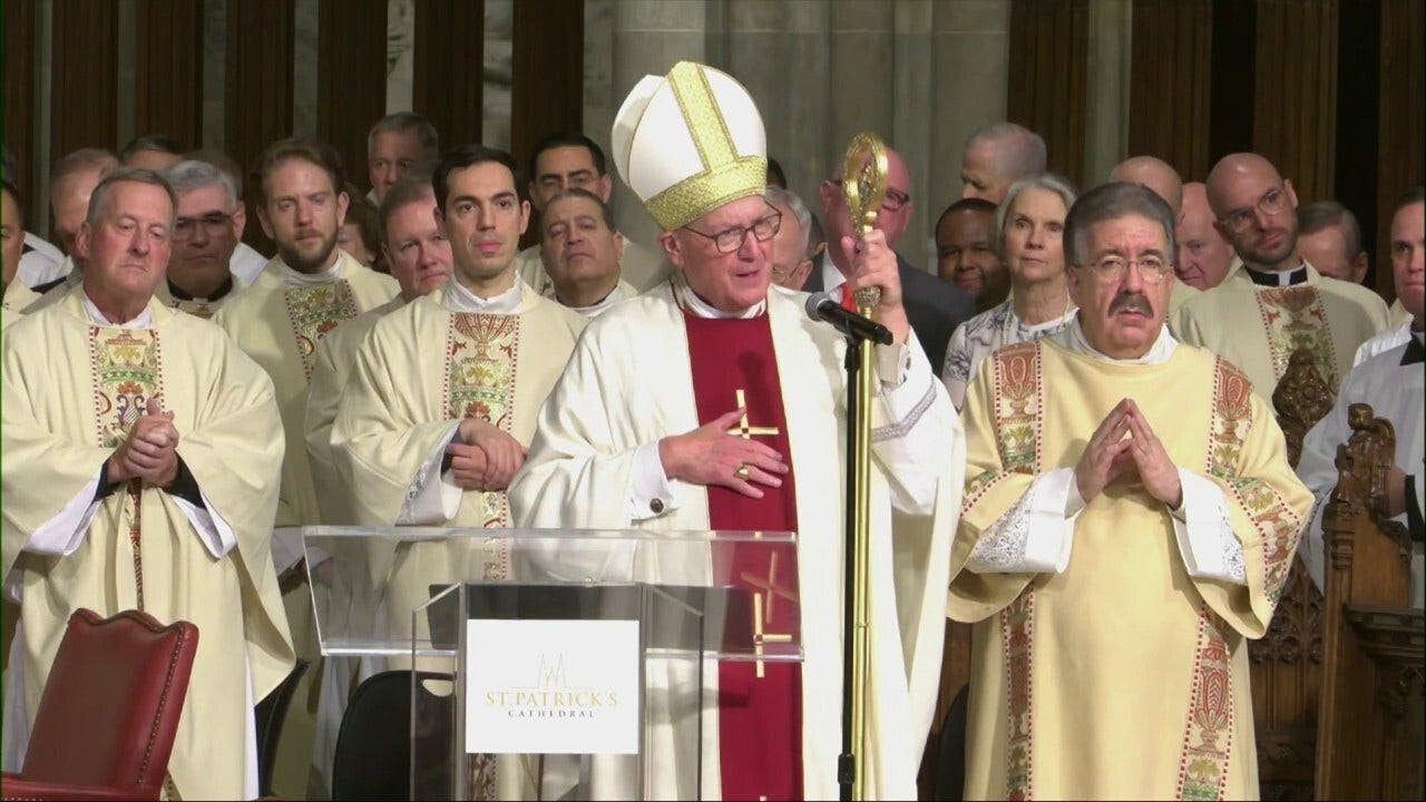 Cardinal Dolan marks 50 years as priest with Mass at St. Patrick's