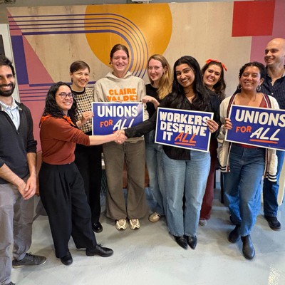 Claire Valdez campaign staff unionizes – the first in NY this year