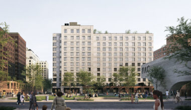 rendering of a multi-story building