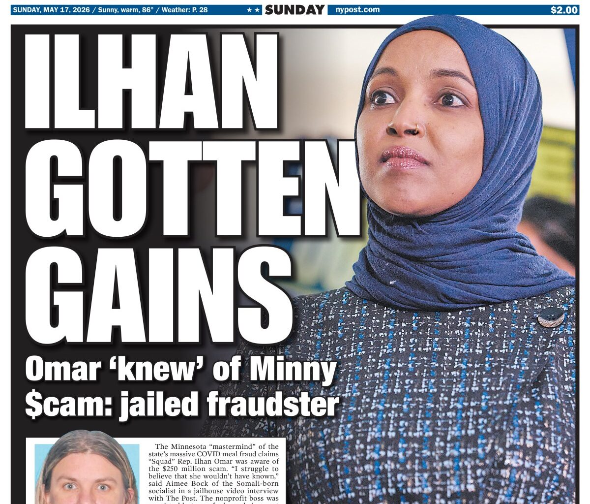 New York Post Cover for May 17, 2026