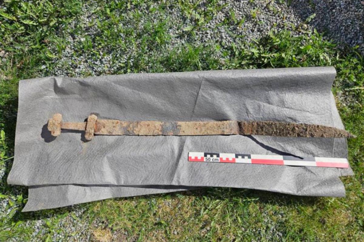 6-year-old boy finds 1,300-year-old sword on school field trip