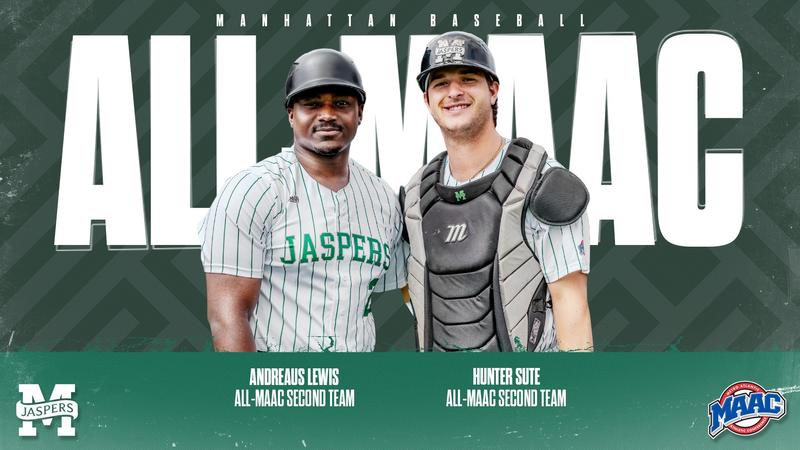 Lewis, Sute Tabbed to MAAC Baseball All-Second Team