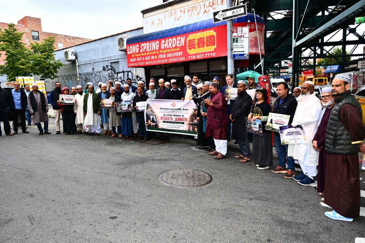 Bangladeshi community rallies for street safety improvements in Woodside in honor of Nishath Jannath – QNS