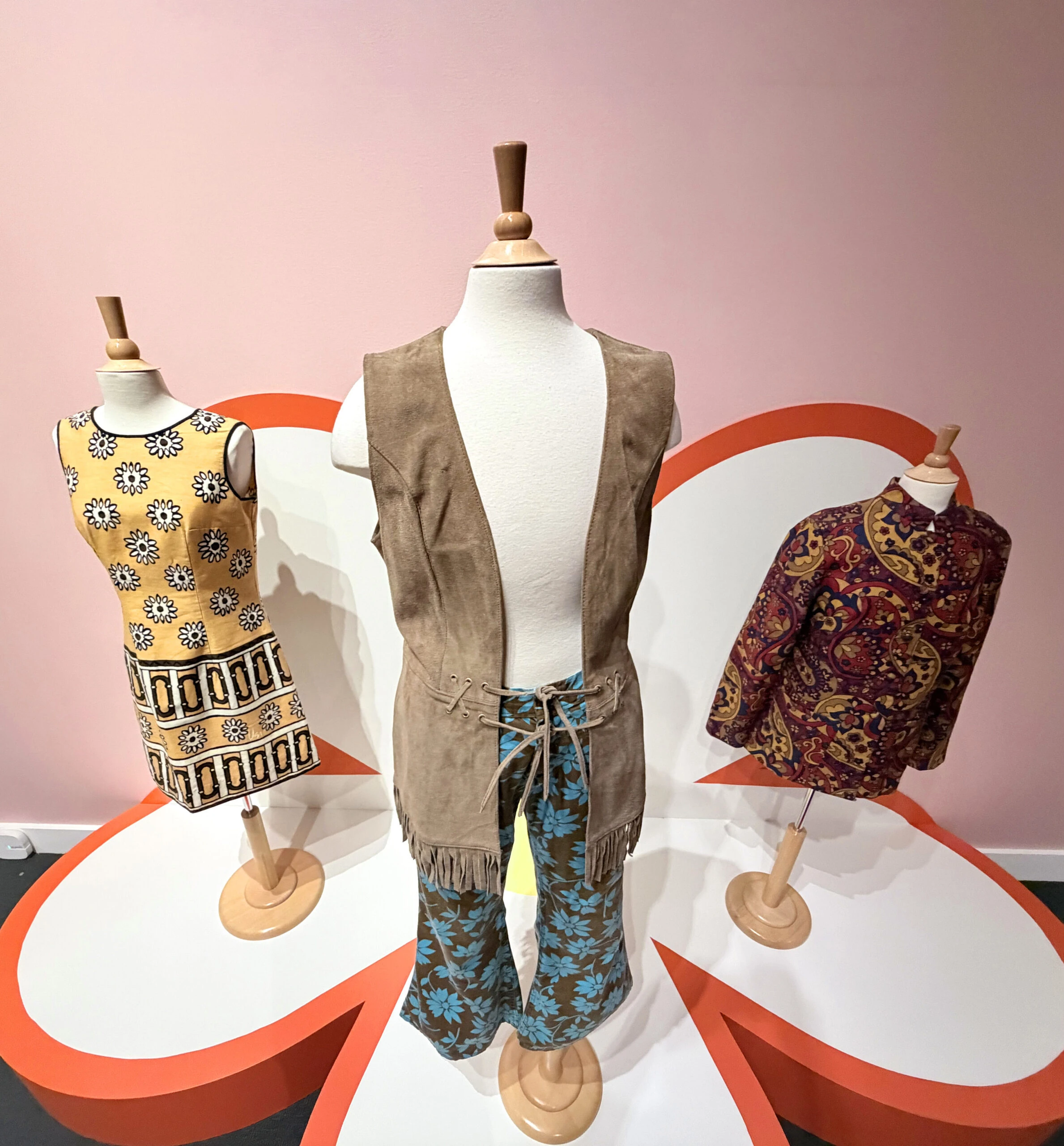 "Flower Power" fashon display.