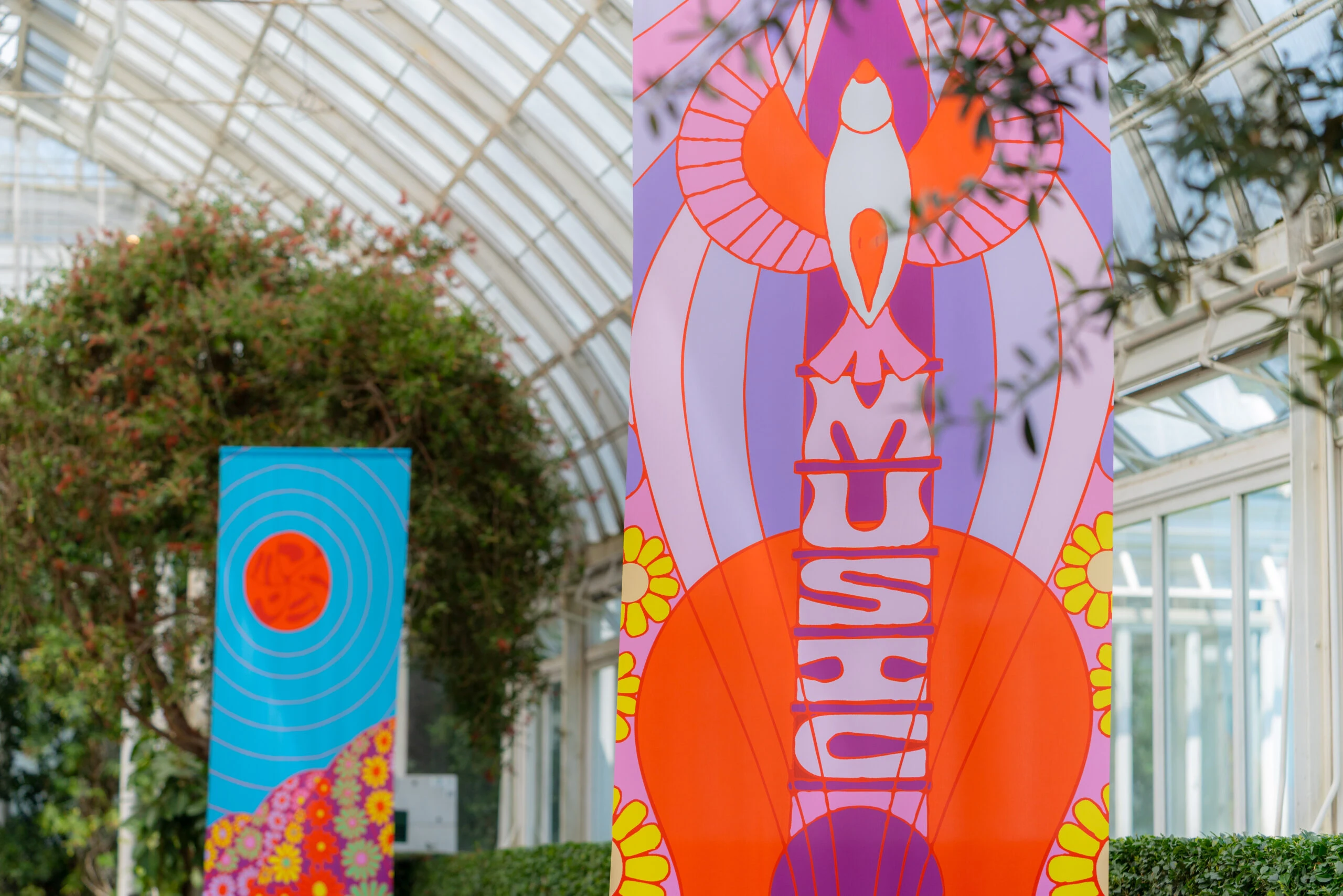 "Flower Power" installation by Eugenia Mello.