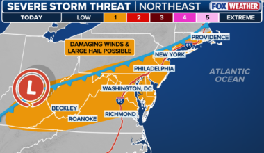 NYC weather: Storms possible before cooler Memorial Day weekend