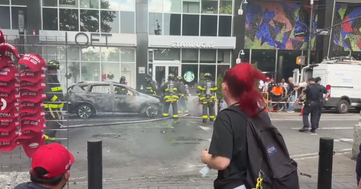 What happened in NYC car explosion Tuesday?