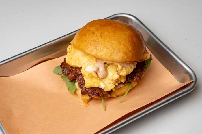Egyptian-inspired Walk Like an Egyptian breakfast sandwich. Photo courtesy of Sunnyside Up Café.