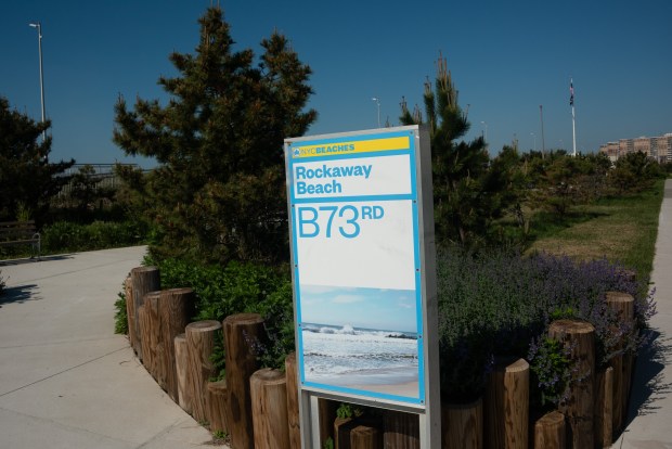 Rockaway Beach near Beach 73rd St. in Queens.