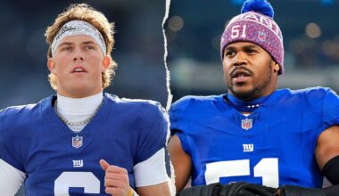 Giants star Abdul Carter takes issue with teammate Jaxson Dart introducing Trump at New York rally