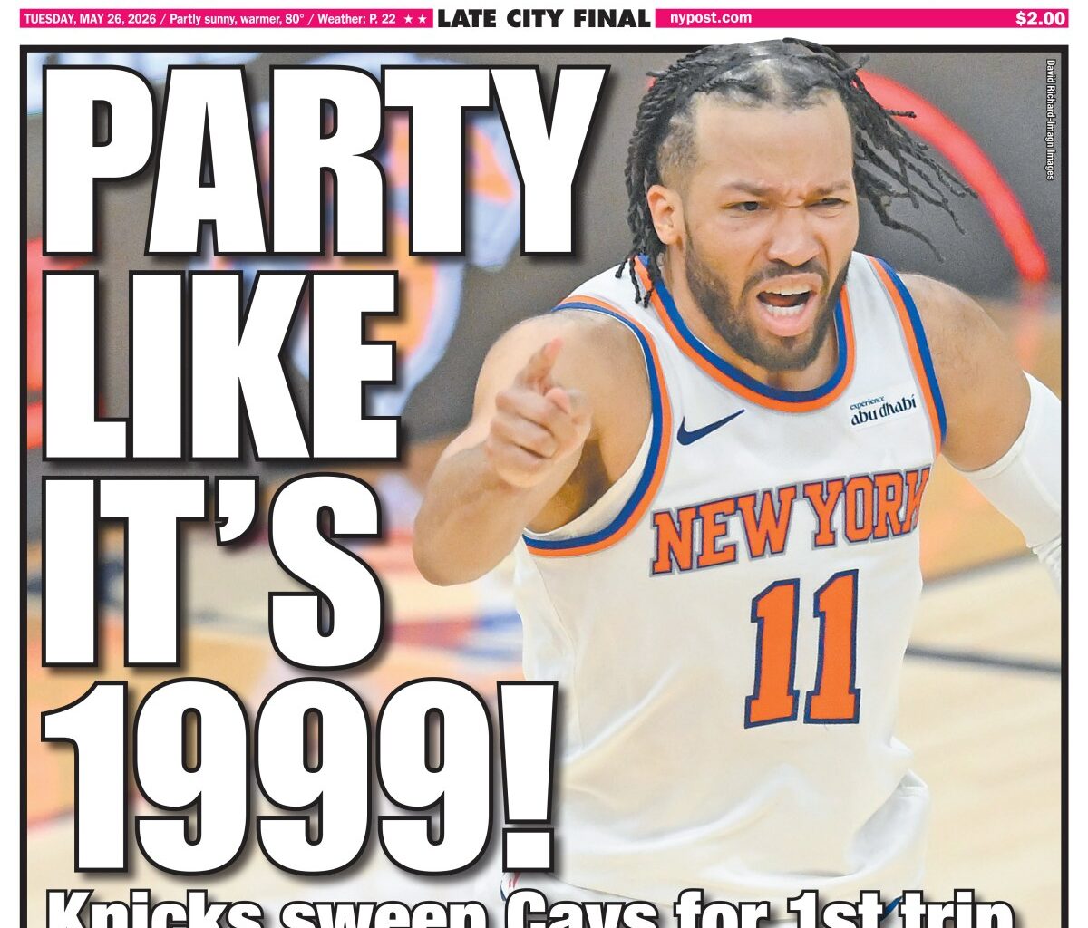 New York Post Cover for May 26, 2026