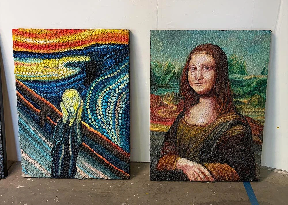 The Scream and Mona Lisa.
