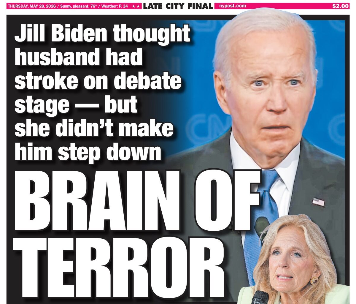 New York Post Cover for May 28, 2026
