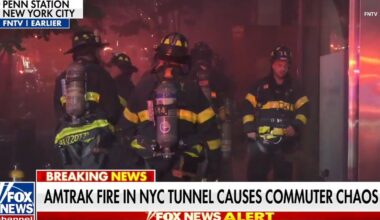 Amtrak train fire in NYC tunnel causes commuter chaos