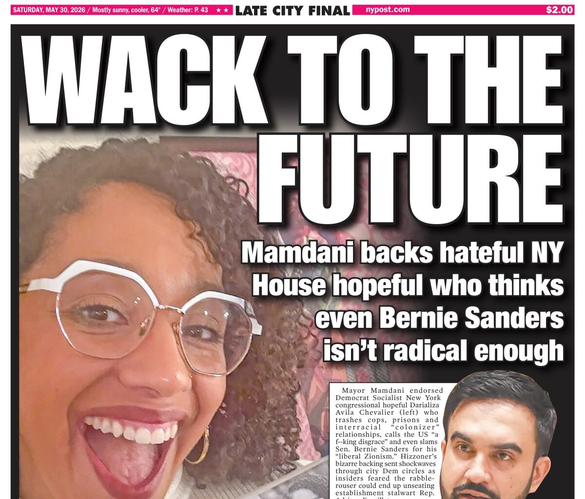 New York Post Cover for May 30, 2026