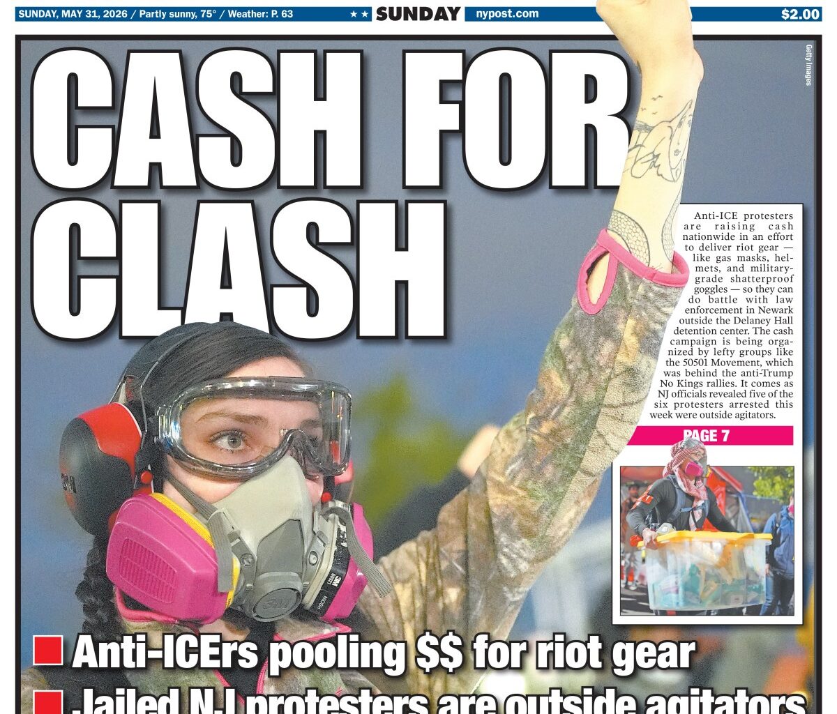 New York Post Cover for May 31, 2026