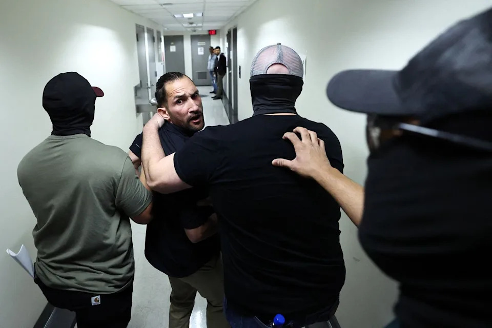 A federal judge has blocked ICE from arresting immigrants inside New York City’s immigration courthouses after a surge of arrests led to overcrowding in a makeshift holding room (AFP/Getty)