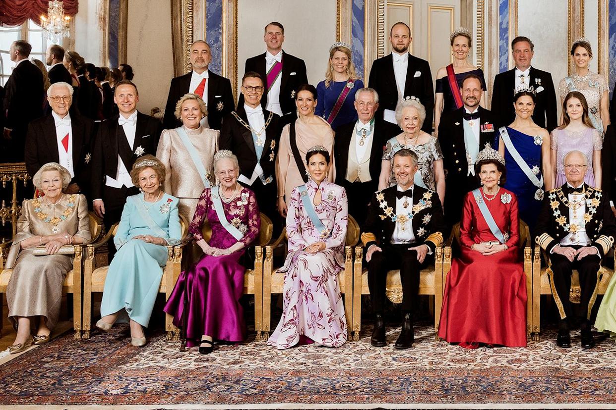 A group portrait taken at King Carl XVI Gustaf's birthday gala dinner at the Royal Palace in Stockholm, Sweden on April 30, 2026.Credit: Linda Brostrom/The Royal Court of Sweden