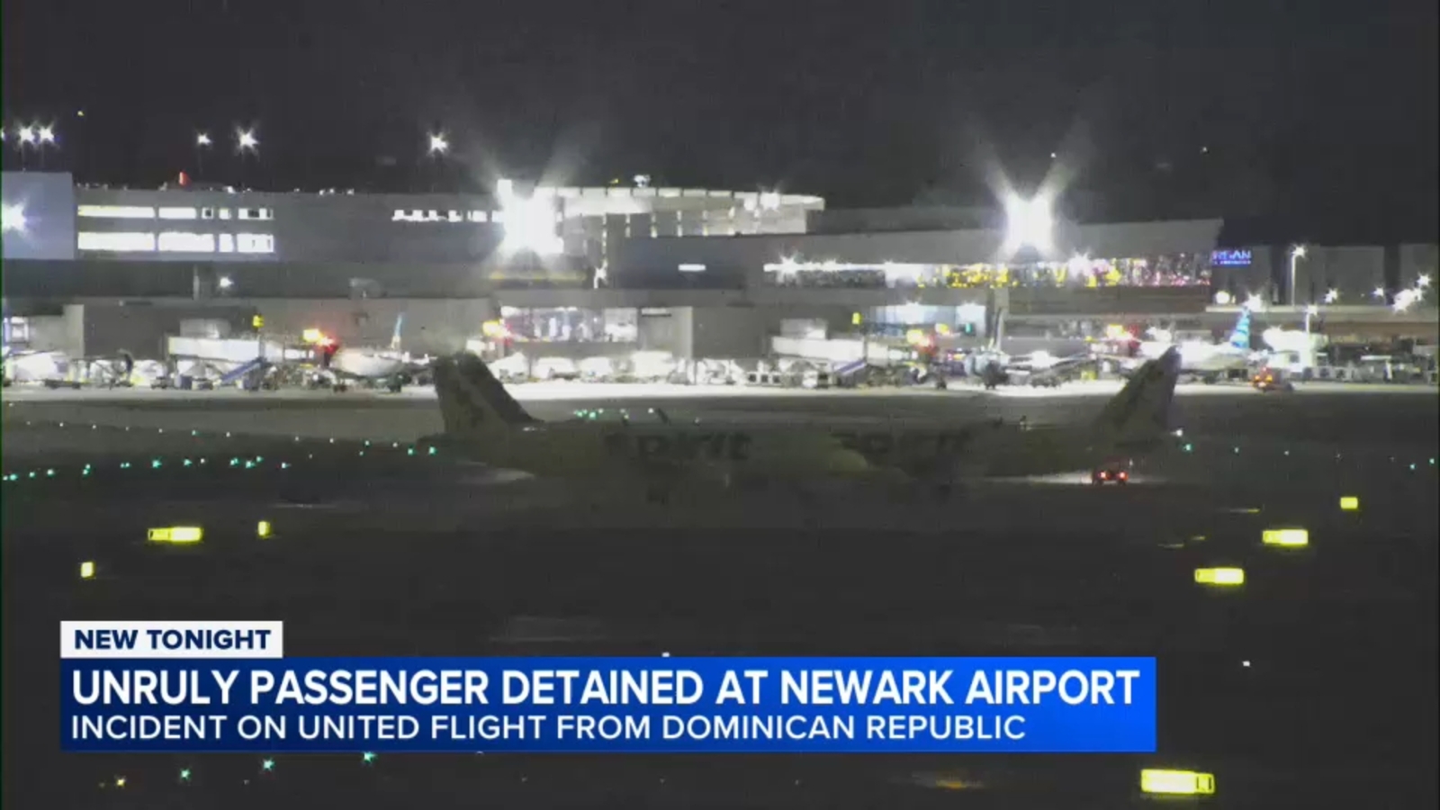 Passenger detained at Newark Airport after incident on United Airlines flight