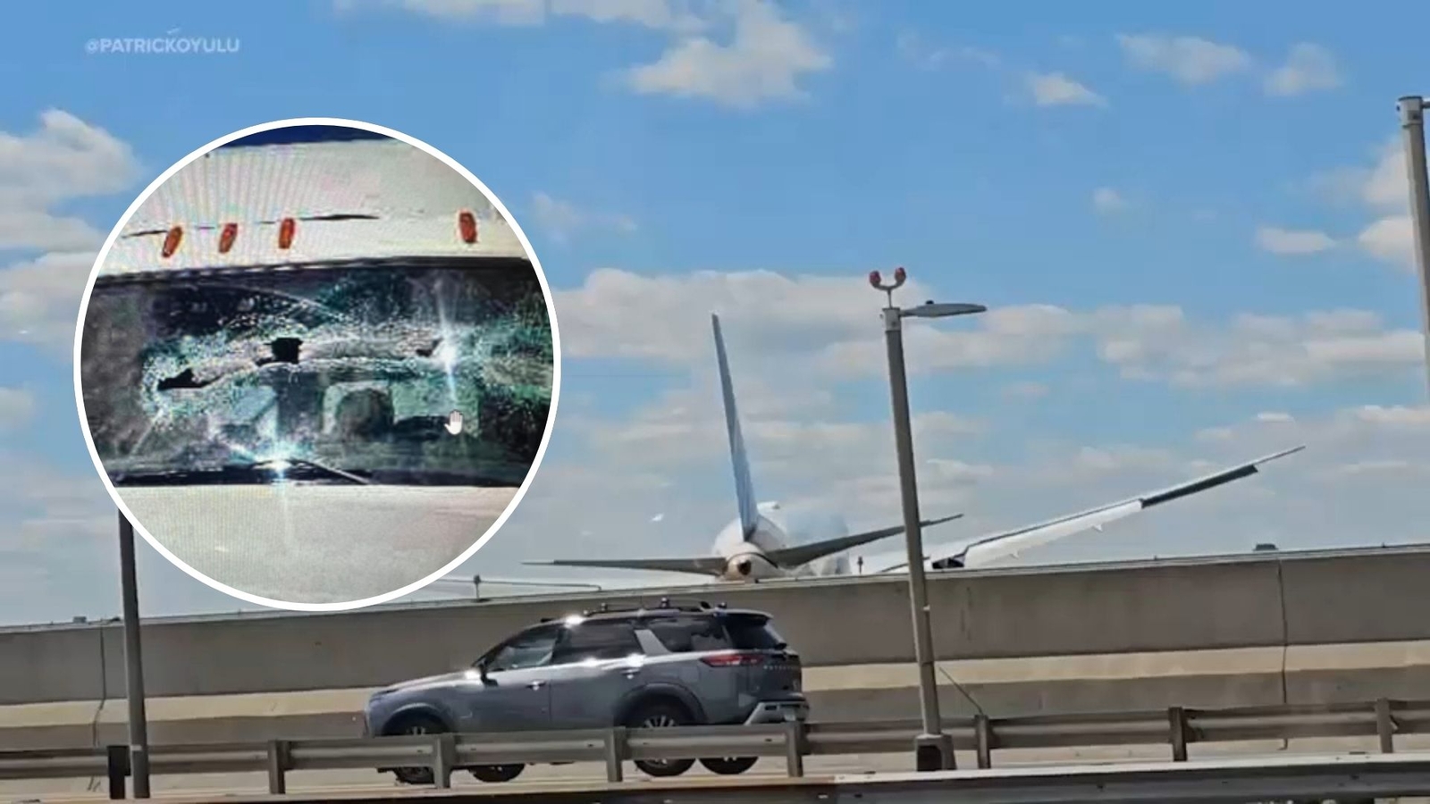 NTSB investigating after United Airlines collision with light pole, truck damaged on NJ Turnpike during landing at Newark Airport