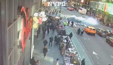 Reckless driver doing donuts arrested with gun in car in Times Square, NYPD says