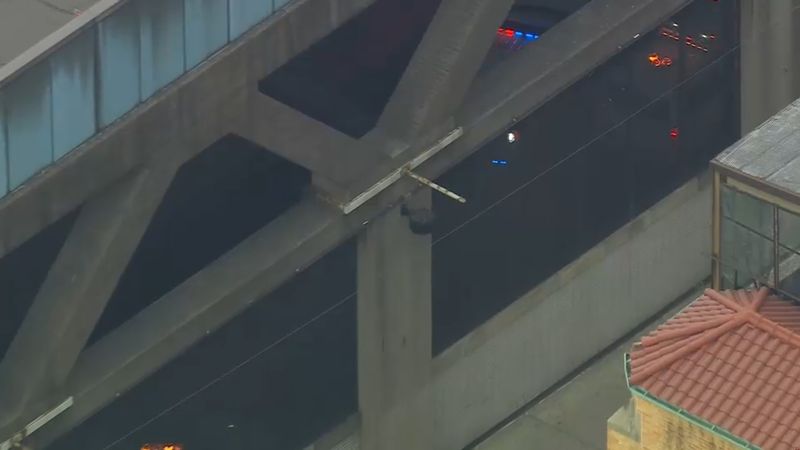 Debris falls onto car near George Washington Bridge, 1 hurt in Washington Heights