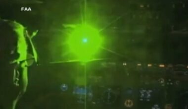 United Airlines crew reports green laser pointed at flight miles away from Newark Liberty International Airport