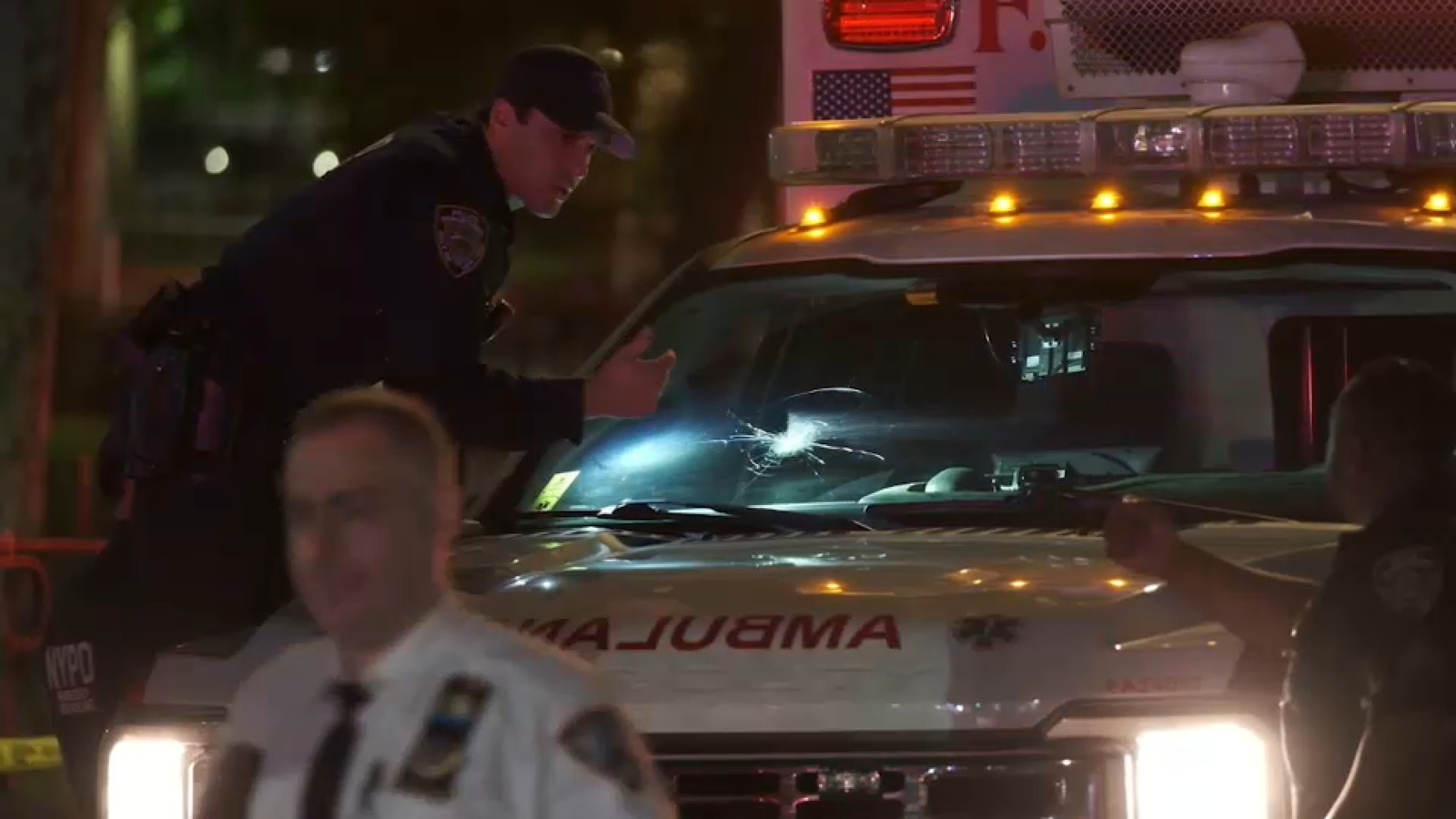 2 EMTs sitting in ambulance nearly hit by bullets in Claremont, Bronx
