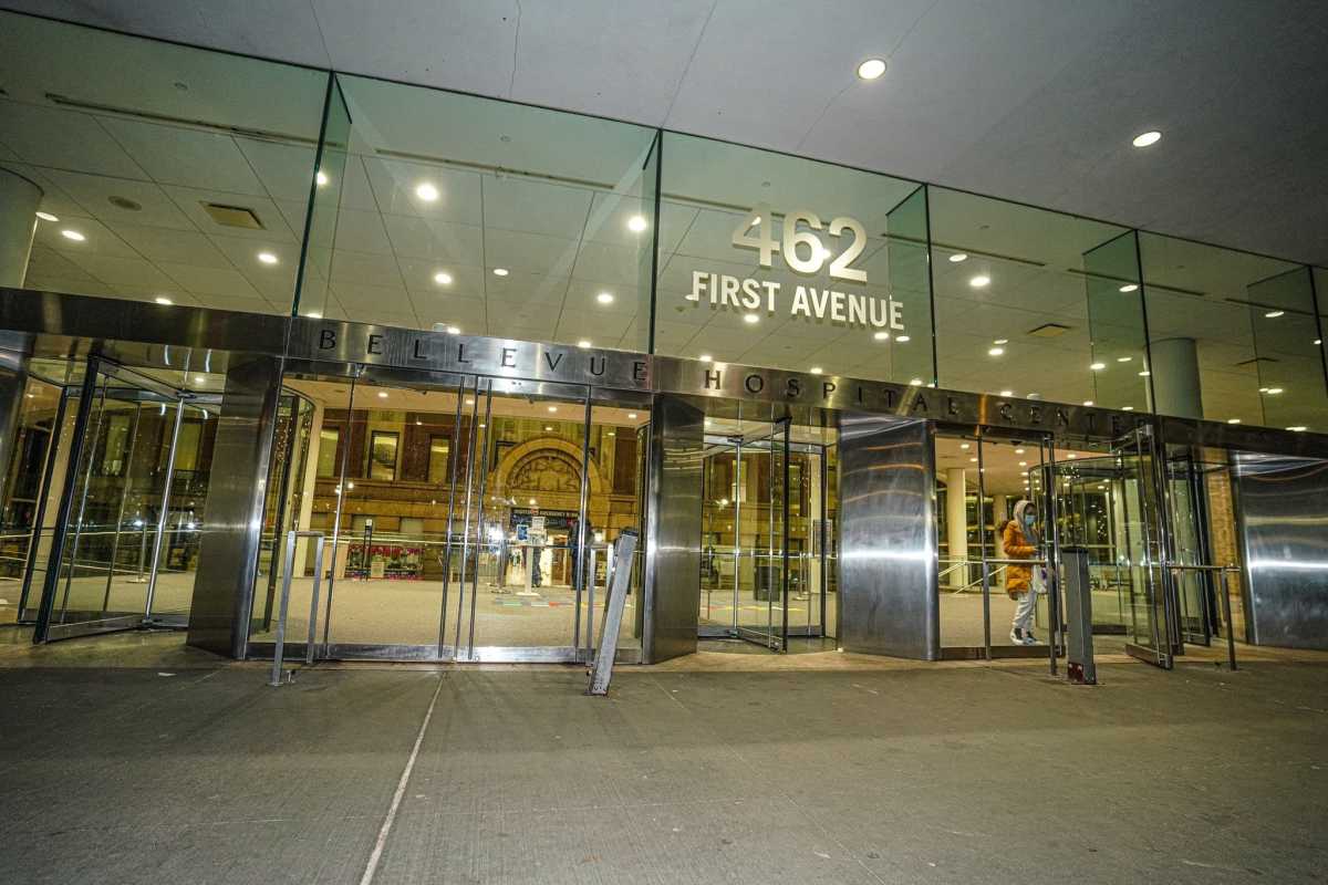entrance to Bellevue Hospital