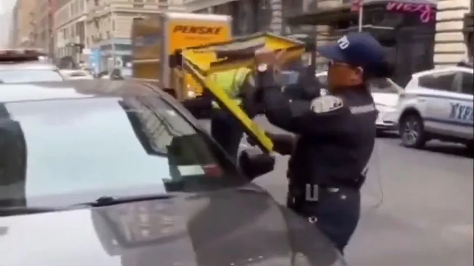 NYPD’s Giant Windshield Clamp Sparks Debate Over Parking Enforcement Tactics.