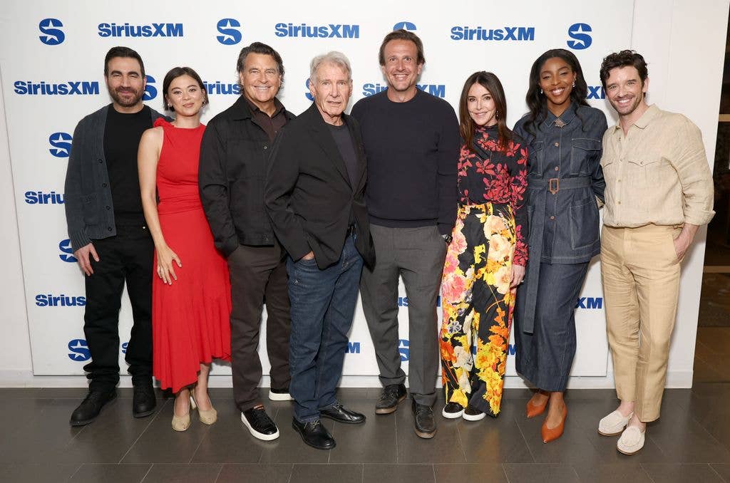 The cast of Shrinking at SiriusXM's Front Row event