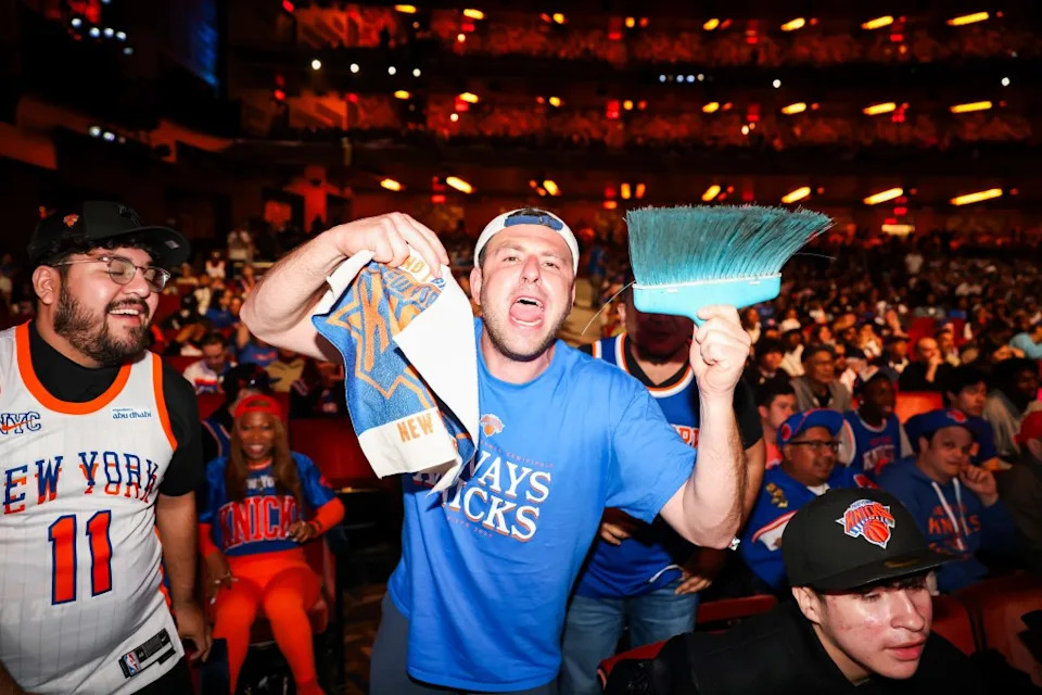 While they still have a long road to the NBA finals ahead of them, the Knicks Nation was quick to celebrate. Michael Nagle for NY Post