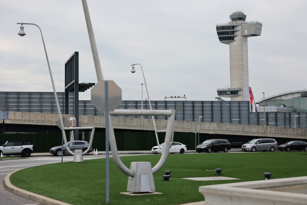 JFK airport air traffic control tower.