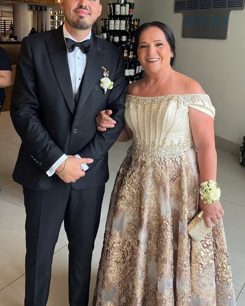 Donika Gocaj (right) and her son Armando Gocaj (left).
