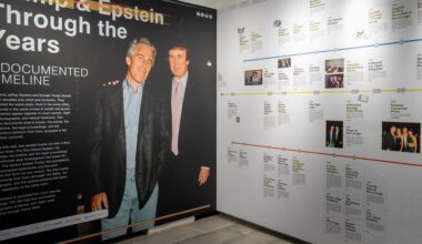 NYC exhibit displays millions of Epstein files to spotlight US corruption | Donald Trump