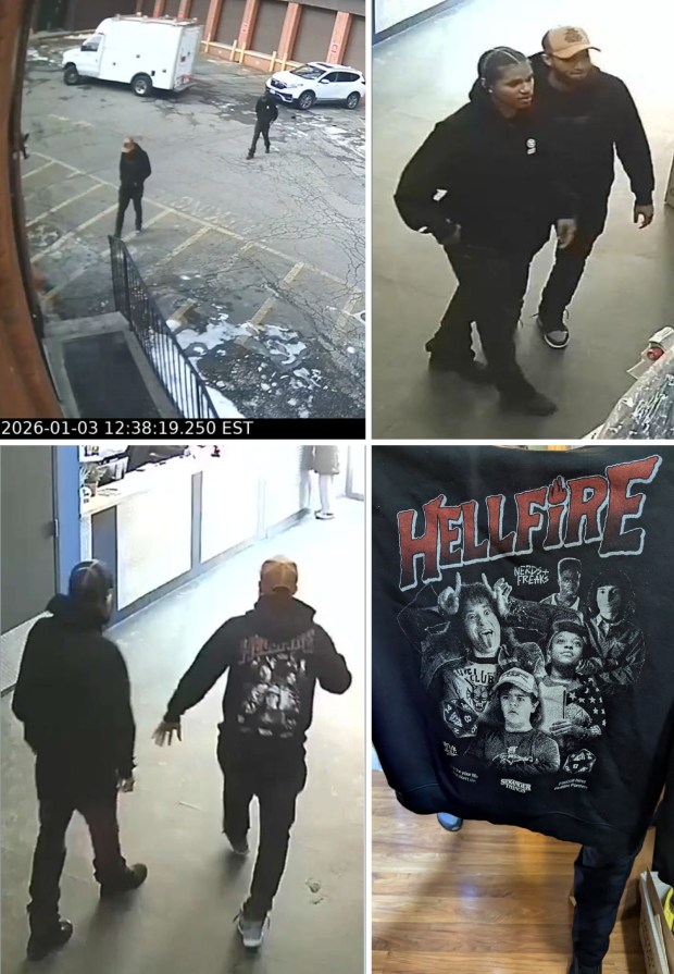 Video surveillance obtained from the self-storage company shows Mejia-Nunez and Sirett-Padilla walking towards and inside of the self-storage office. (USDOJ)