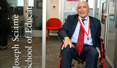 Joseph Sciame School of Education Recruitment Center Dedicated