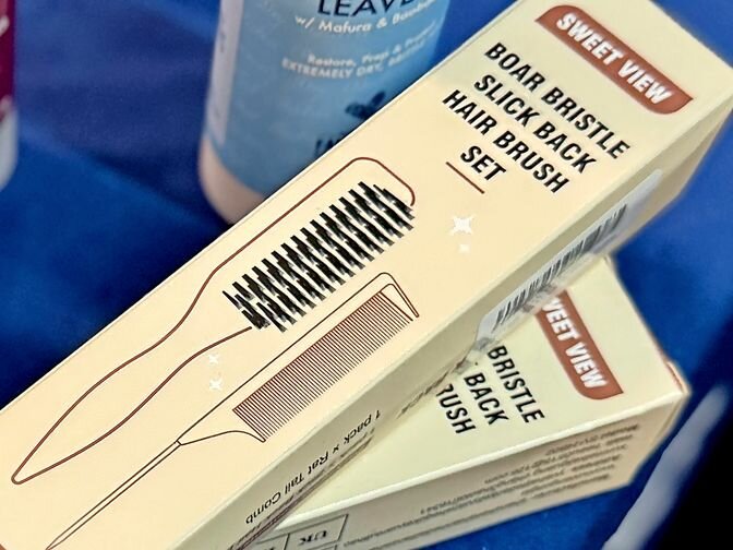 Boar-bristle brushes are known to be gentler on curls and coils than more widely available plastic-bristle brushes.