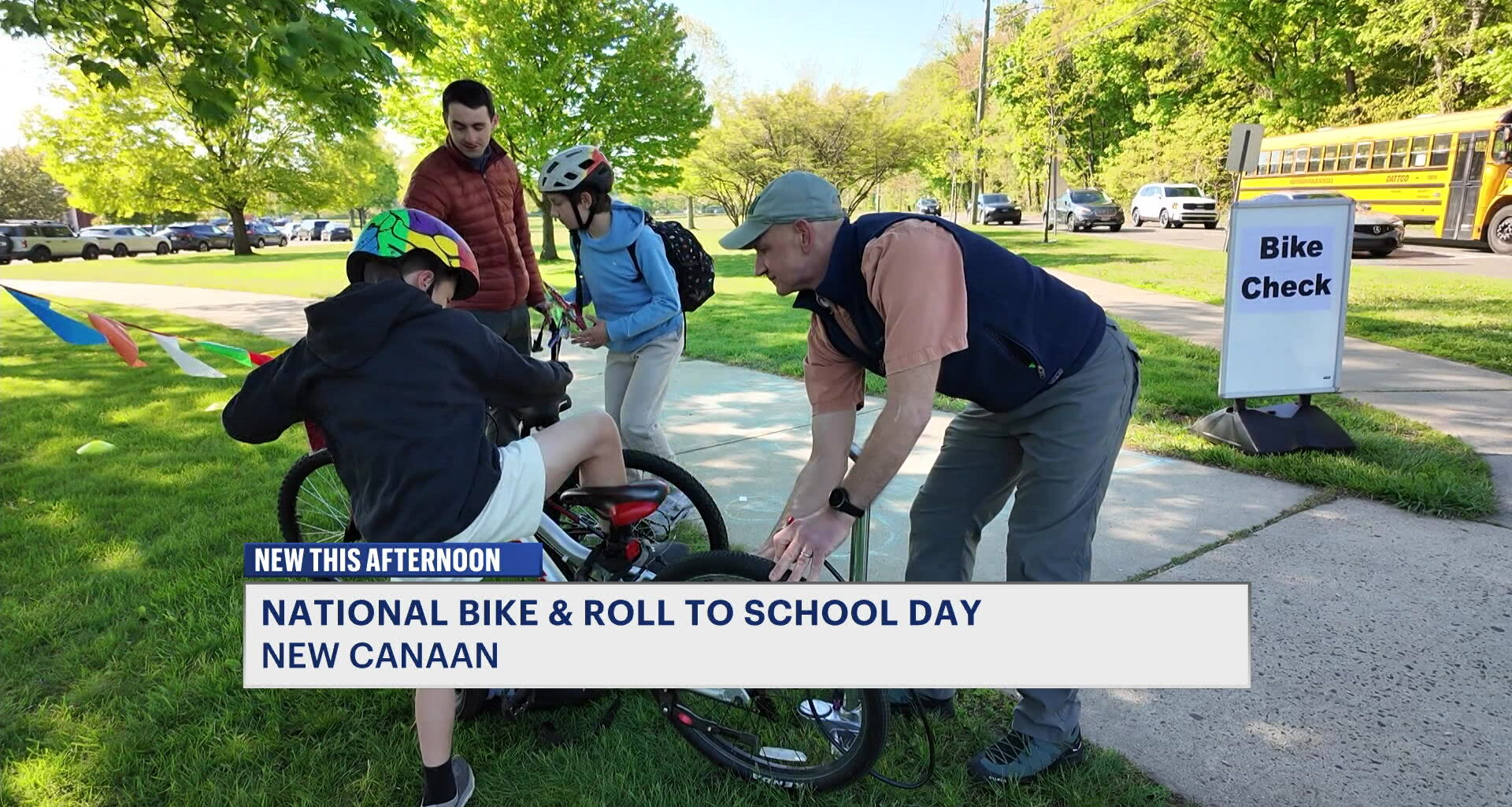 News 12 | Bronx | New Canaan Students Celebrate Bike Roll To School Day With Focus On E Bike Safety