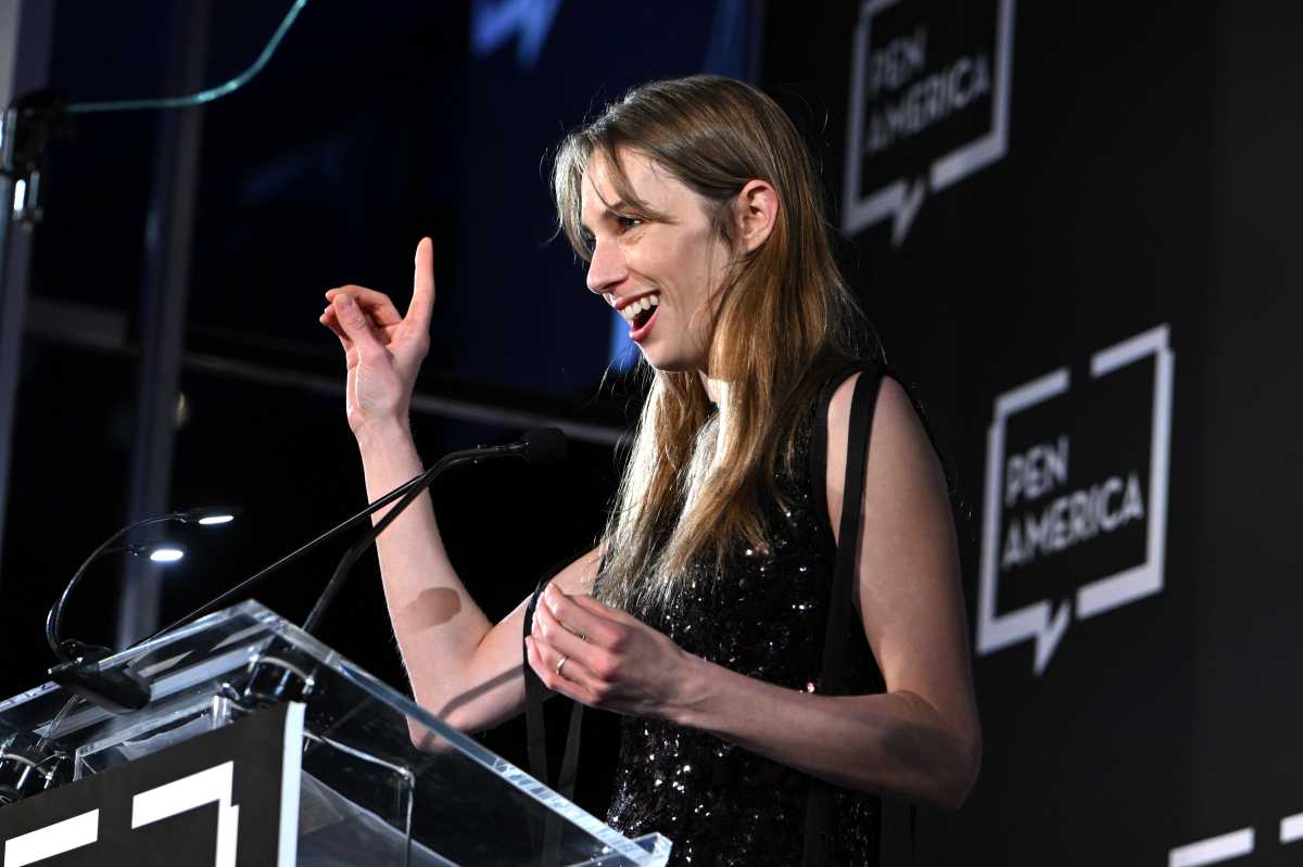 NEW YORK, NEW YORK - MAY 14: Maya Hawke speaks onstage during the 2026 PEN America Spring Literary Gala at American Museum of Natural History on May 14, 2026 in New York City. 