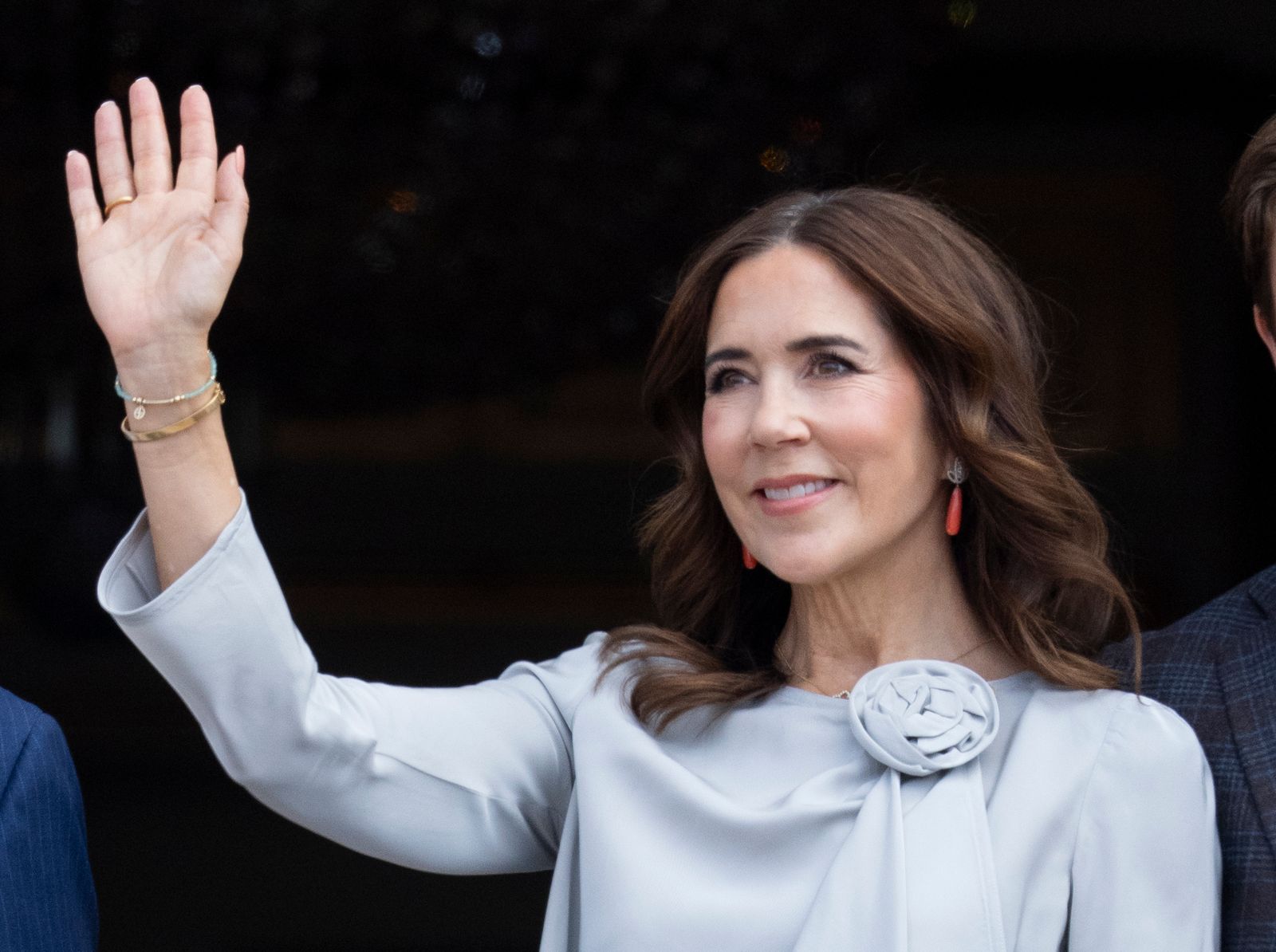 Image may contain Mary Crown Princess of Denmark Face Head Person Photography Portrait Adult Dimples and Happy