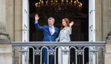 Queen Mary of Denmark Celebrates King Frederik X’s 58th Birthday in Giorgio Armani