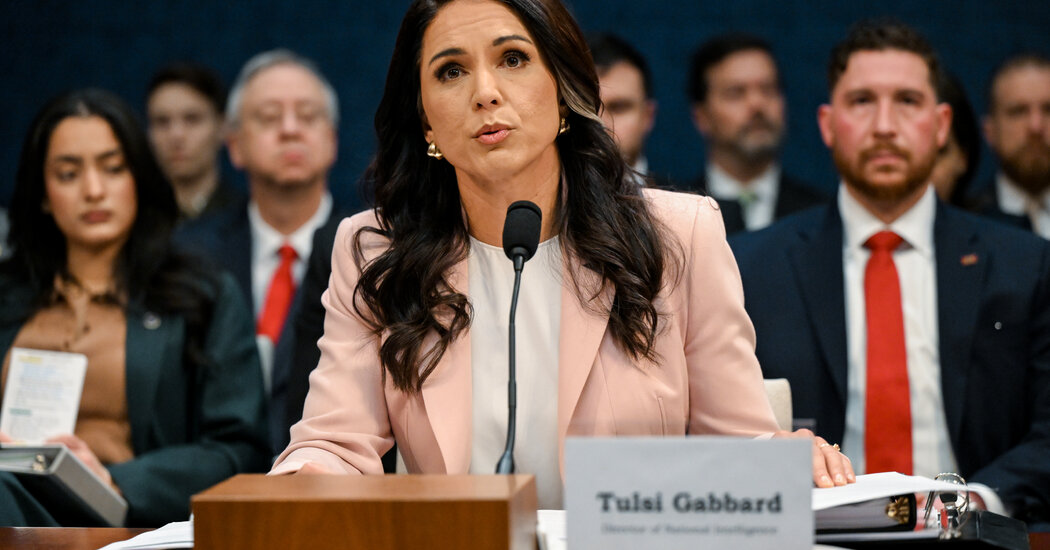 Trump Live Updates: Tulsi Gabbard Resigns as Intelligence Chief, Citing Husband's Cancer Diagnosis