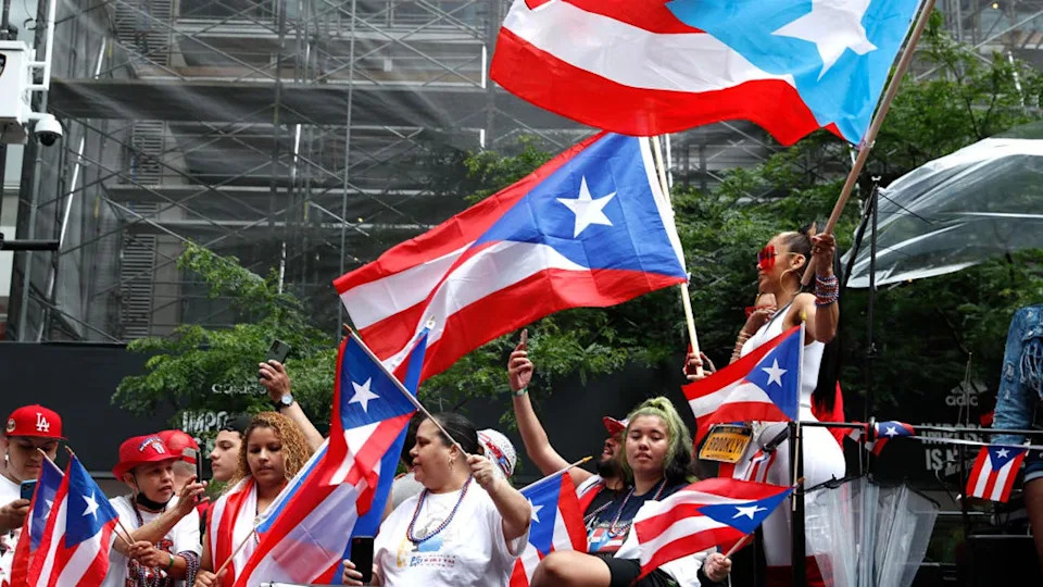 <div>NEW YORK, NEW YORK - JUNE 12: Participants march during the 2022 Puerto Rican Day Parade on June 12, 2022 in New York City. (Photo by John Lamparski/Getty Images)</div>