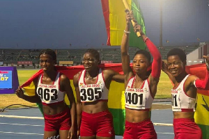 Ghana’s Janet Mensah placed sixth with a time of 24.26 seconds