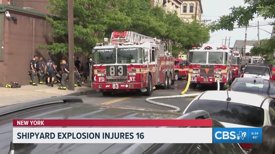 Explosion at Staten Island shipyard injures at least 16