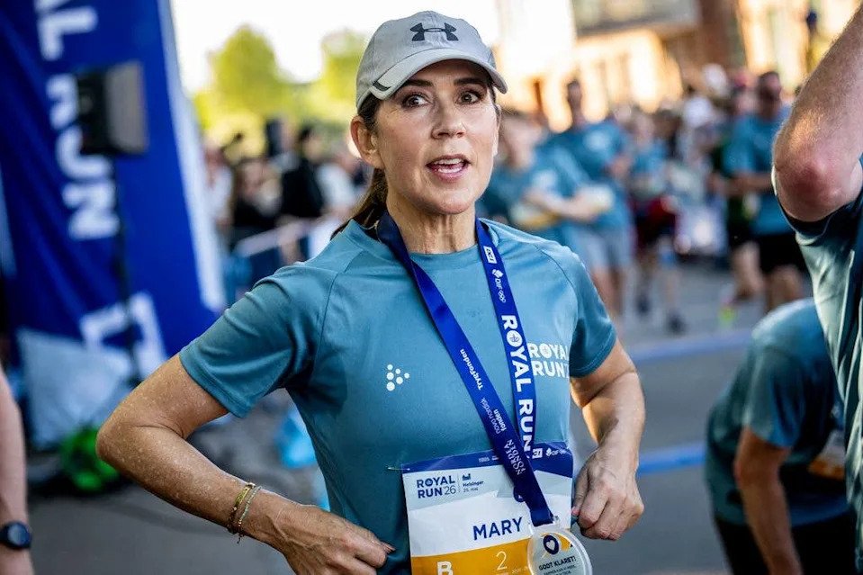 Queen Mary of Denmark participates in the Royal Run in Helsingoer