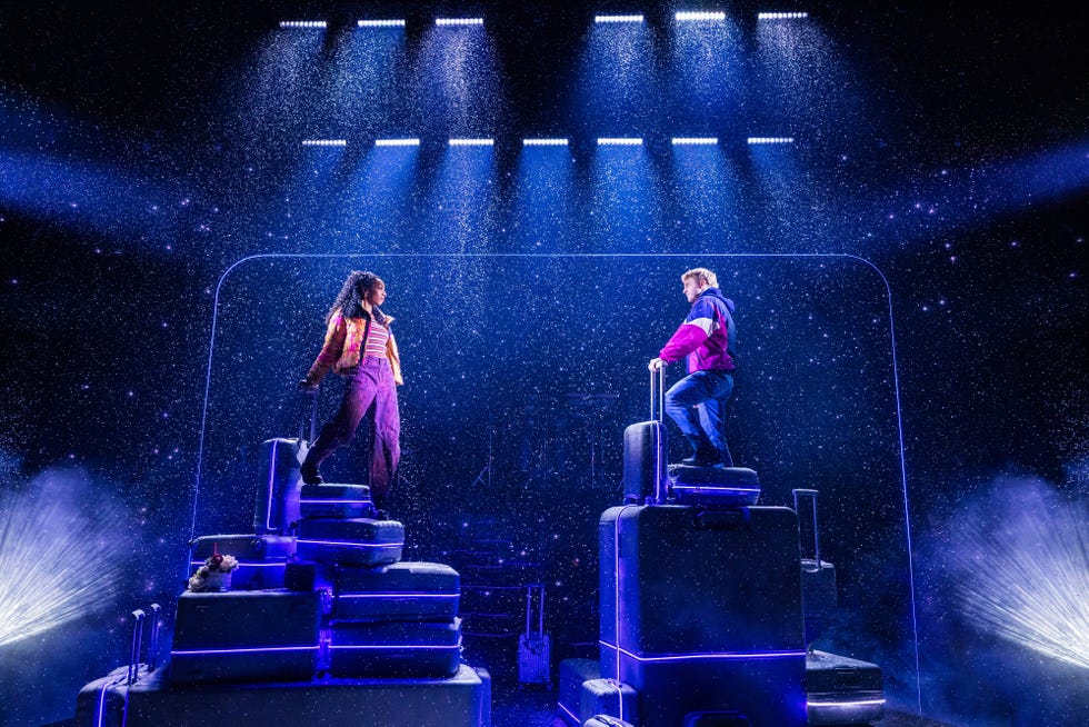 Christiani Pitts and Sam Tutty performing in Two Strangers, photo by Matthew Murphy