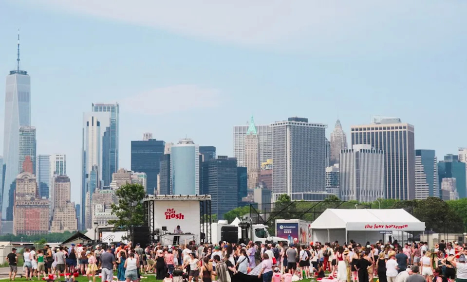 Some of the food festivals, like The Great Nosh (above), include stunning views of the city, plus live music and more. Jason Riveria