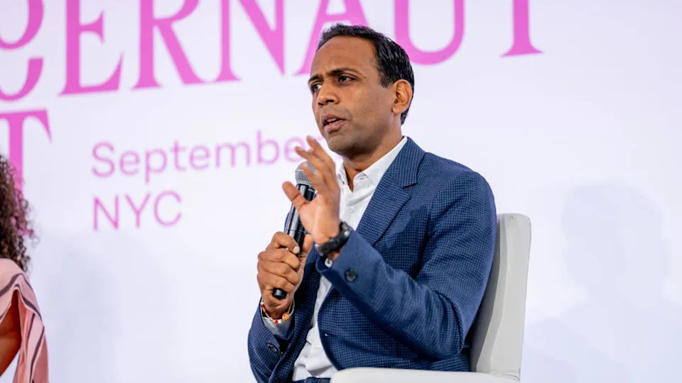<div>NEW YORK, NEW YORK - SEPTEMBER 22: Raj Goyle speaks at the 'Geopolitics Today' panel during the The Juggernaut Summit 2023 at Spring Studios on September 22, 2023 in New York City. (Photo by Roy Rochlin/Getty Images)</div>